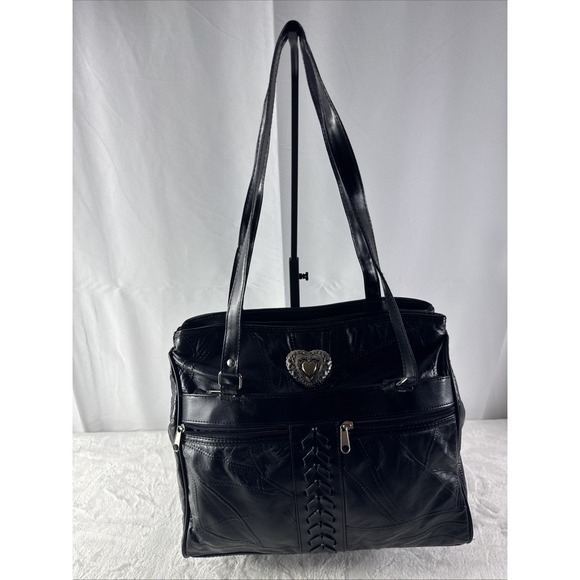 The Unbranded Brand Handbags - Black Leather Bag